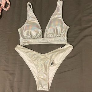 metallic bikini set